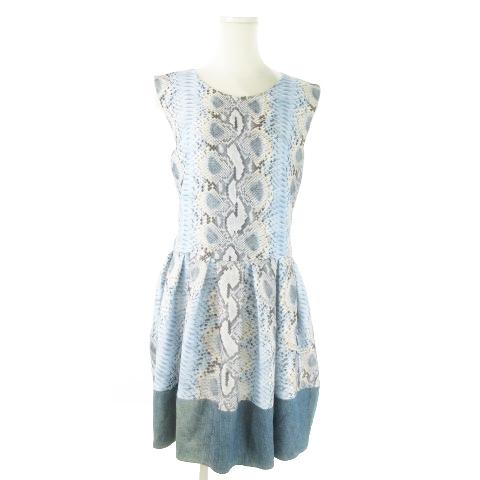 ERMANNO SCERVINOノースリーブAラインワンピース フリル 美品 【公式通販】