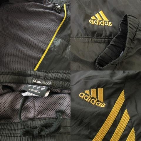 アディダス　CLIMAPROOF セットアップ　トレーニングウェア　ブラック adidas アディダス ランニングウェア 上下セット メンズ