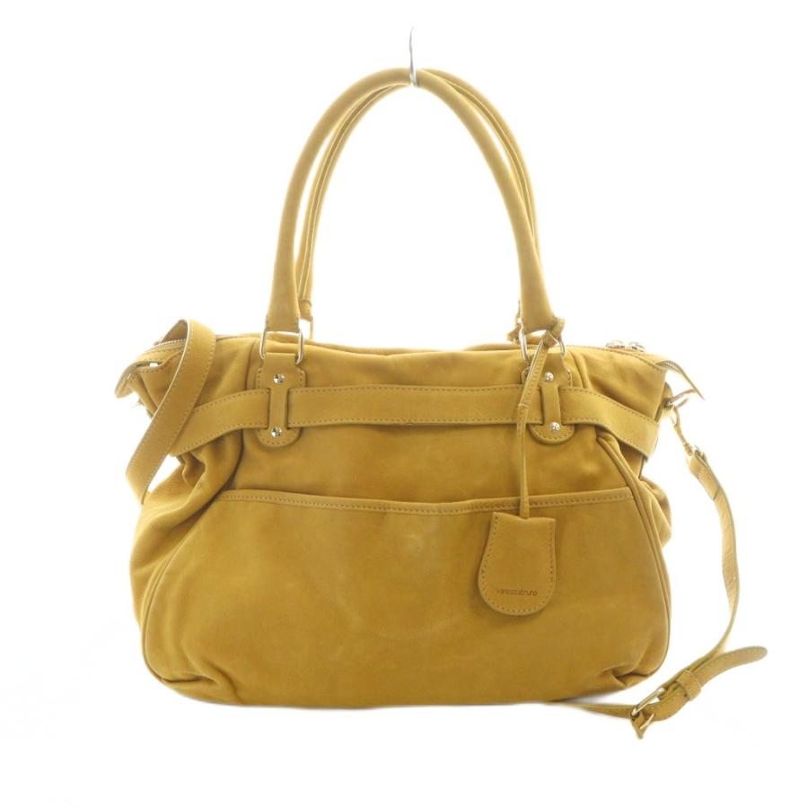 【中古】ヴァネッサブリューノ Vanessa bruno ハンドバッグ 2way ショルダーバッグ レザー 革 スキン ロゴチャーム ヴァネッサブリューノ Vanessa bruno ハンドバッグ 2way ショルダー