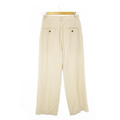 イエナ IENA スラックス ダブルタック シャリ感 ストレート 36 S