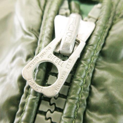 DIESEL（ディーゼル） ナイロンジャケット シングルライダース ロゴ