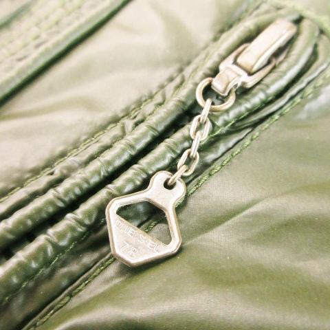 DIESEL（ディーゼル） ナイロンジャケット シングルライダース ロゴ