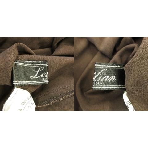 レリアン Leilian カットソー Vネック 半袖 レース メッシュ