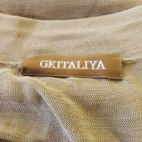 イタリヤ 伊太利屋 GKITALIYA ニットチュニック Vネック 七分袖