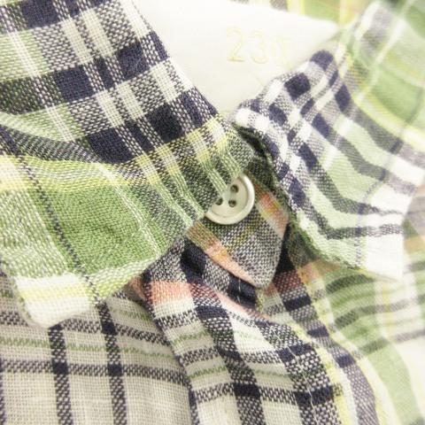 23区（ニジュウサンク） オンワード樫山 × リベコ LIBECO リネンシャツ 