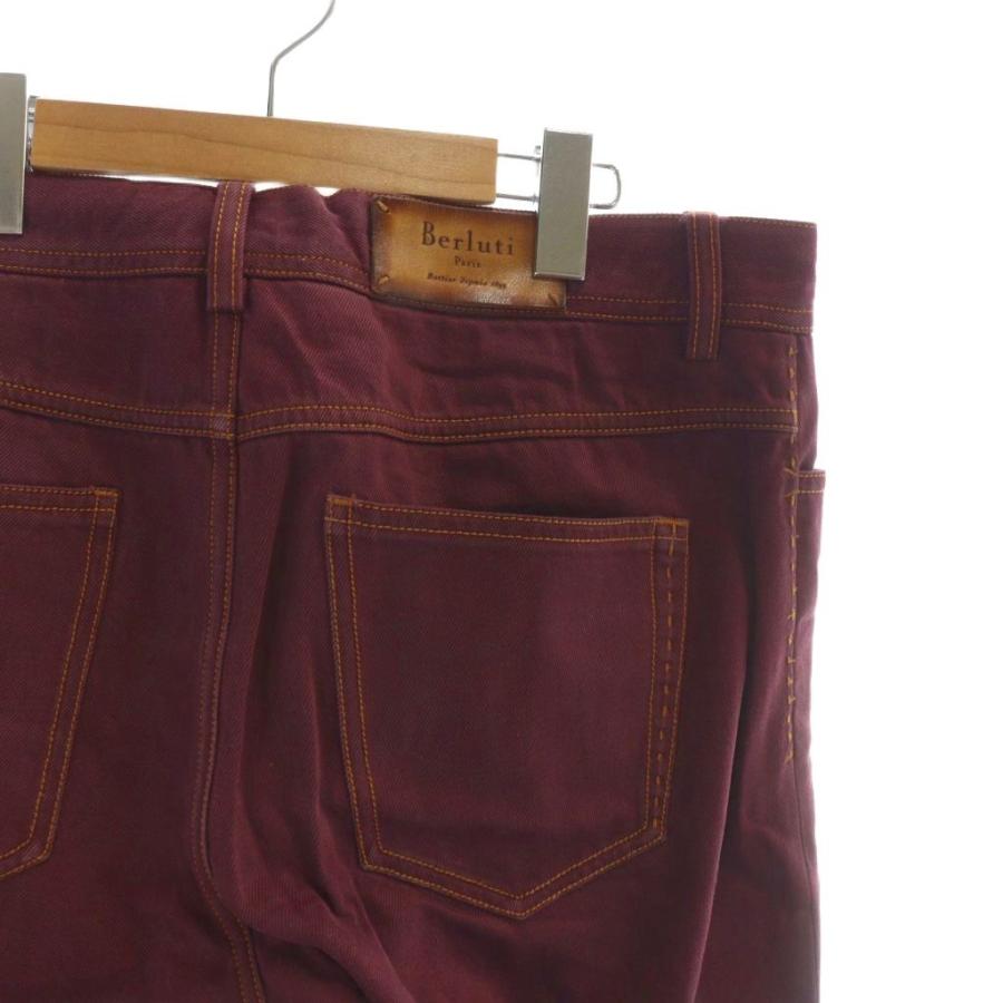 ベルルッティ Berluti テーパードパンツ デニム ジップフライ ロゴ 50