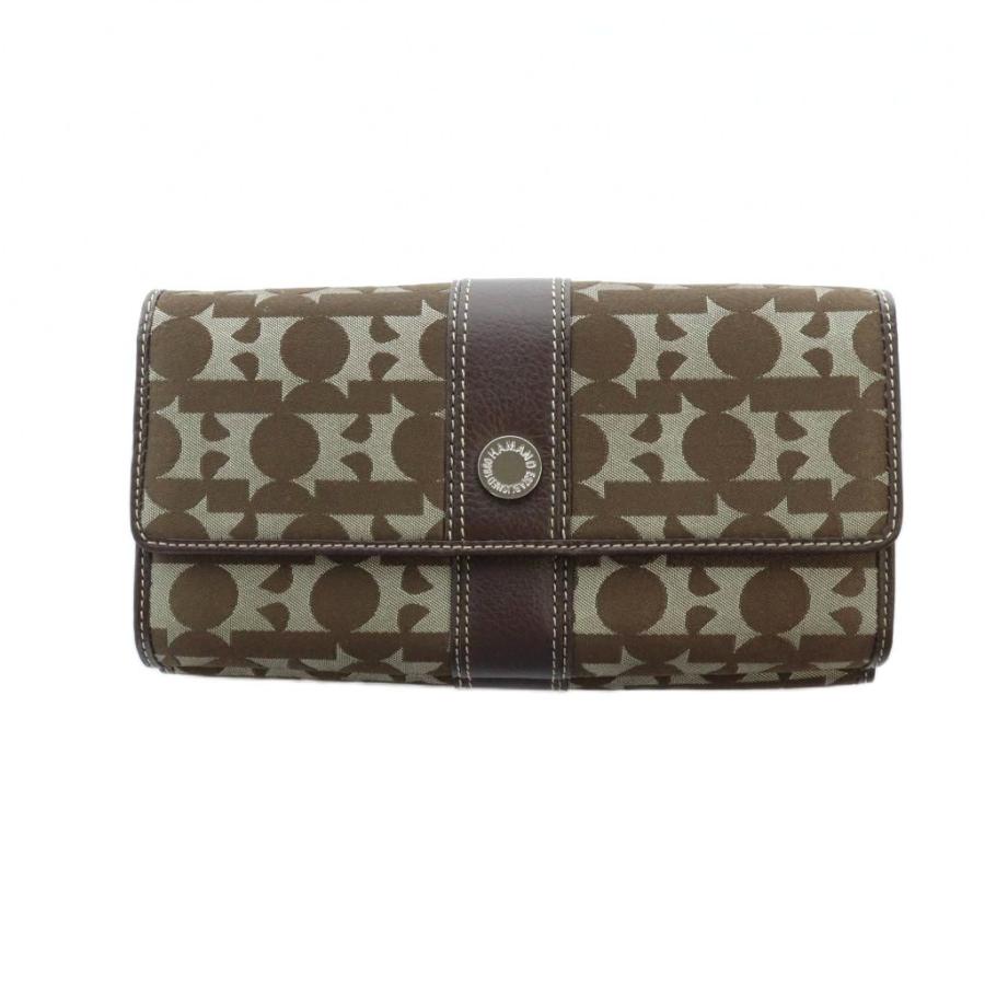 ハマノ HAMANO 濱野皮革工藝 長財布 ロング ウォレット キャンバス