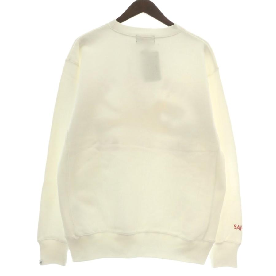 未使用品 サプール SAPEur トレーナー スウェット 長袖 裏起毛 クルー