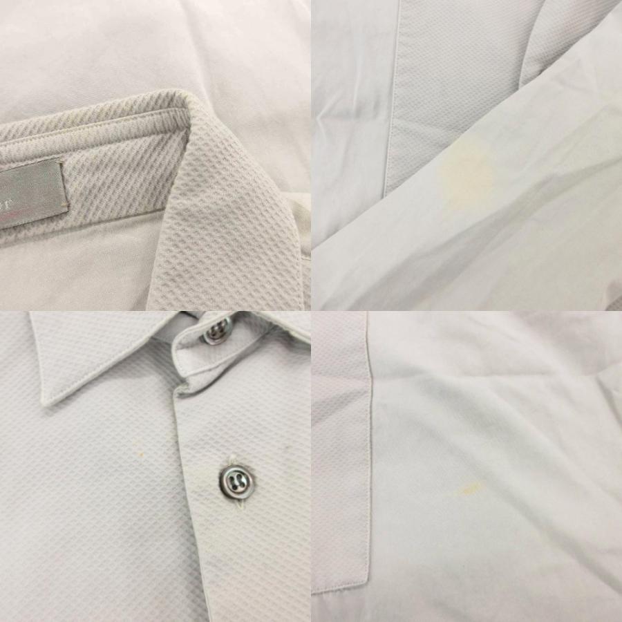 【中古】ディオールオム Dior HOMME 05SS エディ期 切替 ドレス シャツ コットン 長袖 38 グレー /GV ■GY03 メンズ ディオールオム Dior HOMME 05SS エディ期 切替 ドレス シャツ