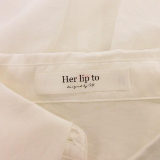 Her lip to ハーリップトゥ 美品 25SS Volume Sleeve Sheer Shirt