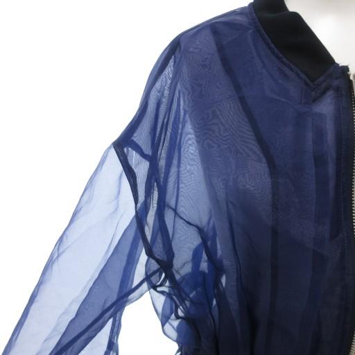 アンスリード UN3D. 美品 ギャザーオーガンジーブルゾン ジャケット F