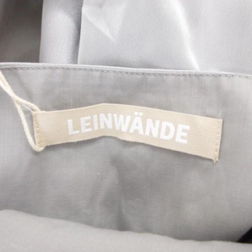 未使用品 ラインヴァンド LEINWANDE タグ付き タックワイドサテン