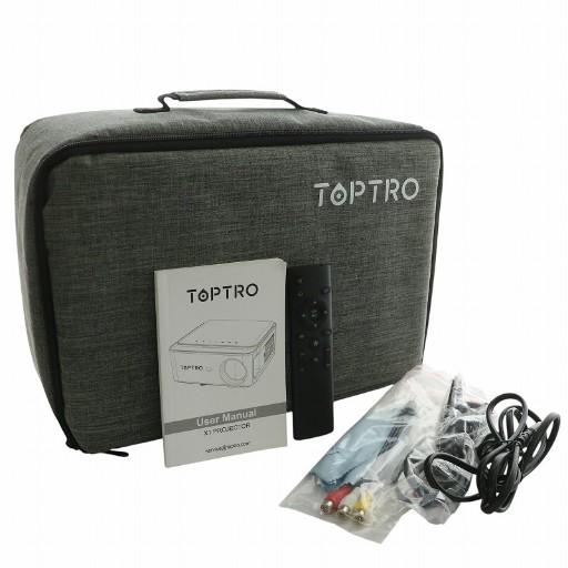TOPTRO X1 1080P LED Projector プロジェクター 黒 ブラック /KW