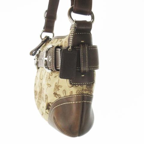 COACH（コーチ） ショルダーバッグ キャンバス レザー 革 ロゴ