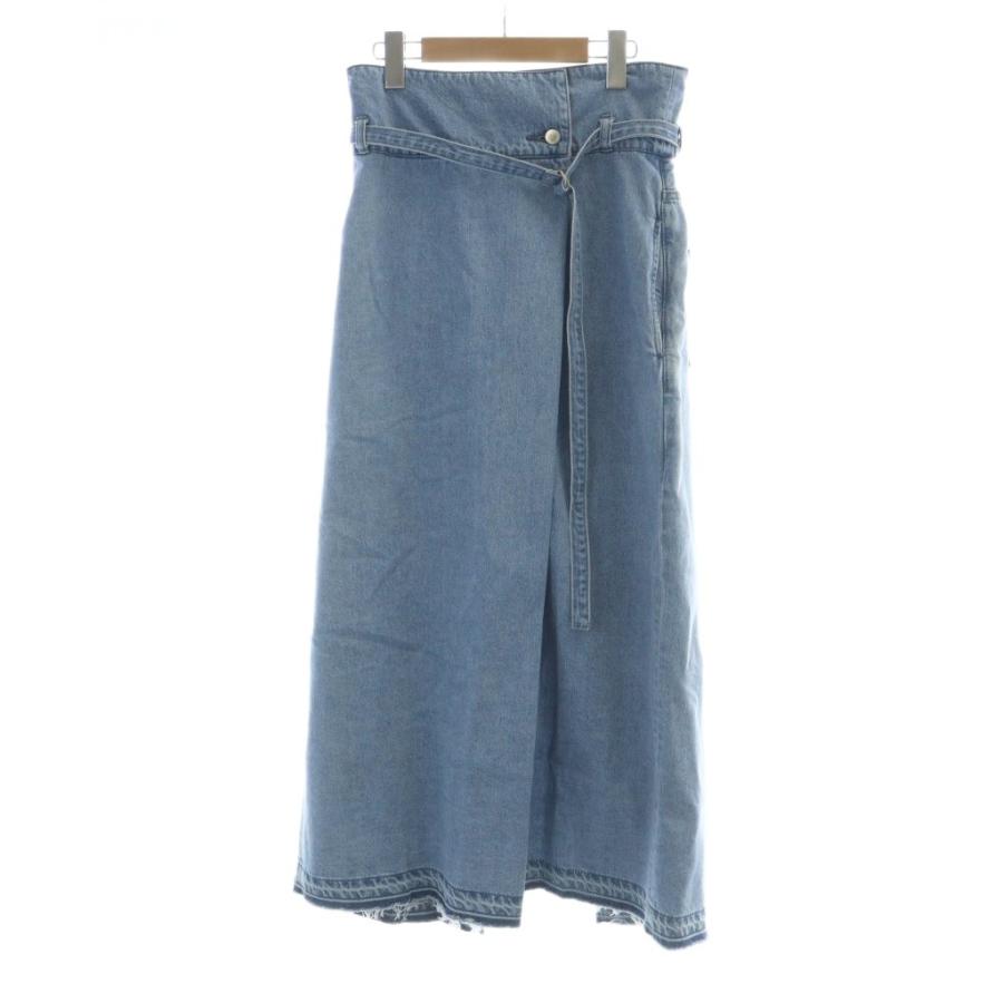 【中古】未使用品 08サーカス 08sircus DENIM PANTS RAP SKIRT D.BLUE ウォッシュドデニムパンツスカート タグ付き 未使用品 08サーカス 08sircus DENIM PANTS RAP SKIRT D.BLUE