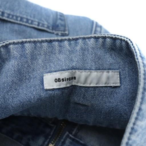 未使用品 08サーカス 08sircus DENIM PANTS RAP SKIRT D.BLUE