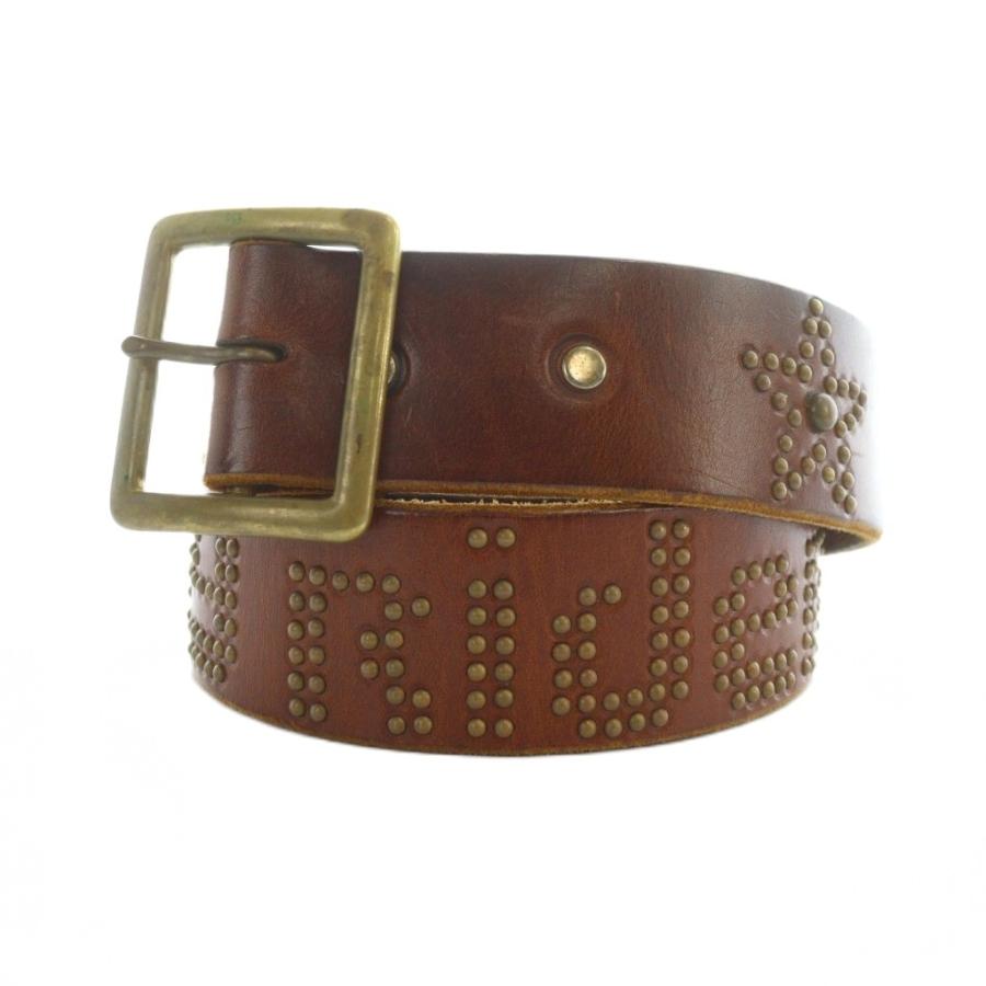 1798【美品】HTC レザー スタッズ ゴールド 真鍮 ヴィンテージ