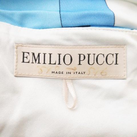 エミリオプッチ EMILIO PUCCI カシュクールワンピース ミモレ ロング