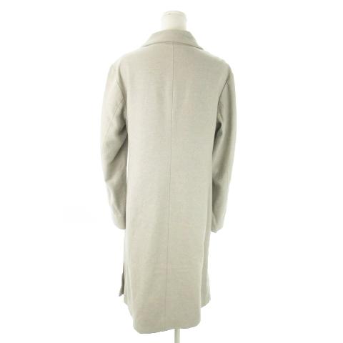ジルサンダー JIL SANDER チェスターコート ロング アンゴラ混 無地 38