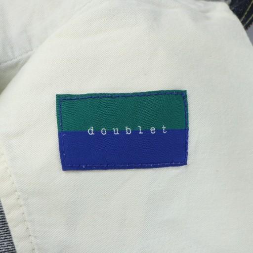 ダブレット doublet デニムパンツ ジーンズ ジップフライ ロゴ