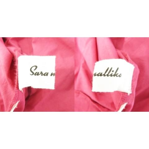 サラマリカ sara mallika ロングワンピース 五分袖 リボン ボリューム