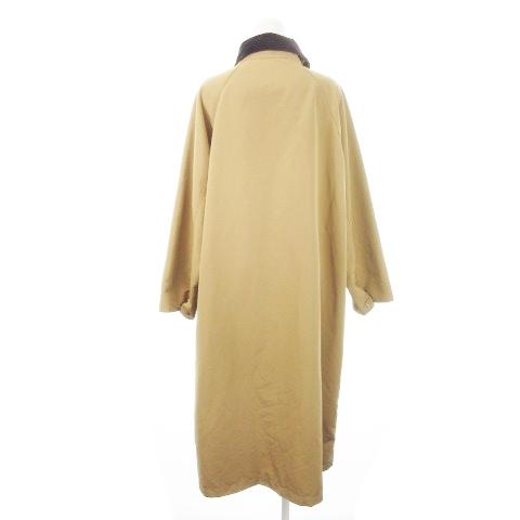 ジャバ JAVA 配色ワークロングコート ジップアップ 襟コーデュロイ