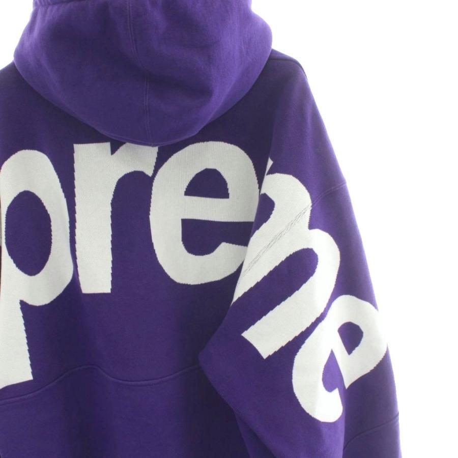 シュプリーム　supreme 紫　パーカー Supreme（シュプリーム） Supreme perforated leather hooded