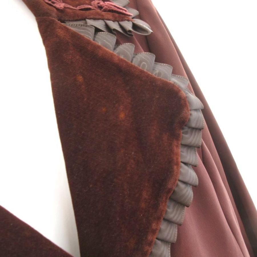 ノンノンドール non dorl ムッシュ榊 ワンピース ベロア 長袖 ロング  