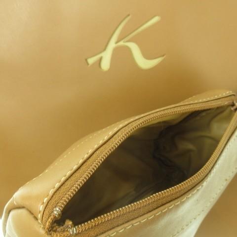 美品 キタムラ 高級レザー トートバッグ アクセサリーポーチ付き ダークブラウン Kitamura（キタムラ） トートバッグ レザー ロゴ ポーチ付き 茶