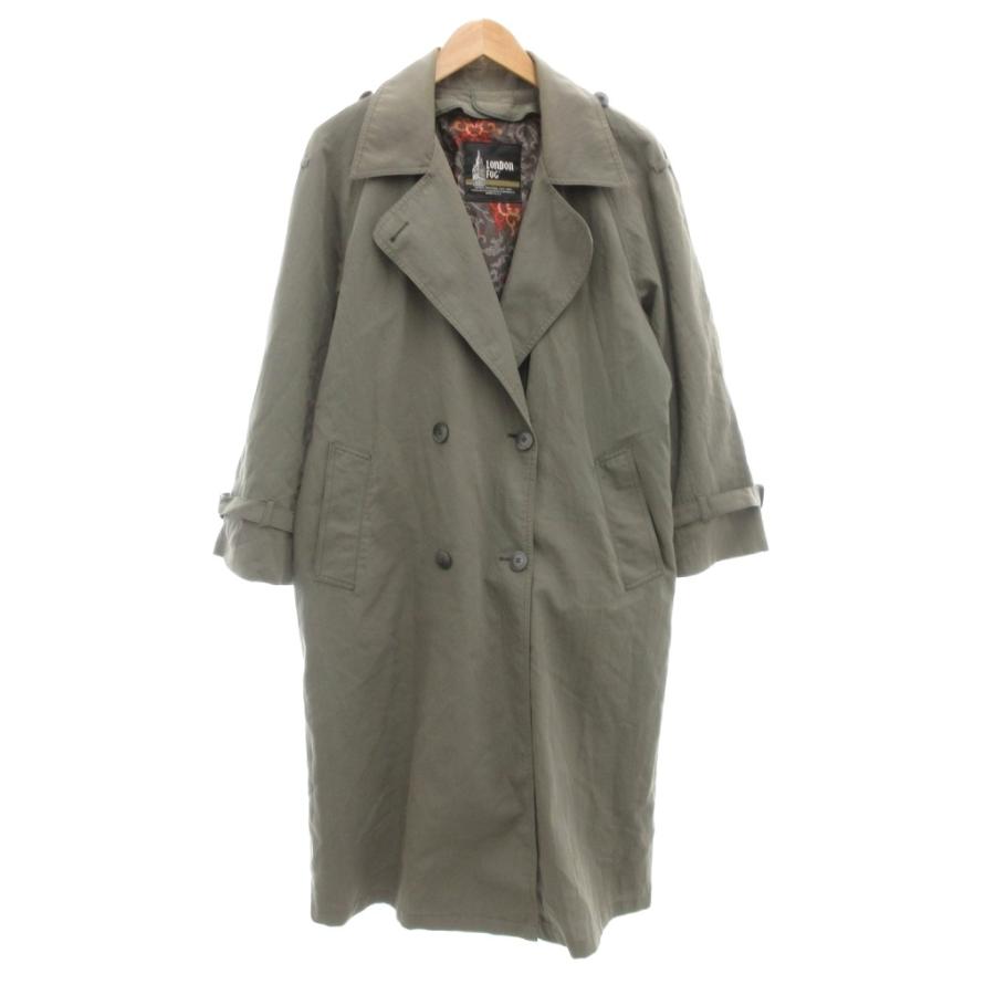 LONDON FOG ロンドンフォグ トレンチコート 46 カーキ ロングコート ロンドンフォグ London Fog USA製 80年代 80s ヴィンテージ トレンチ