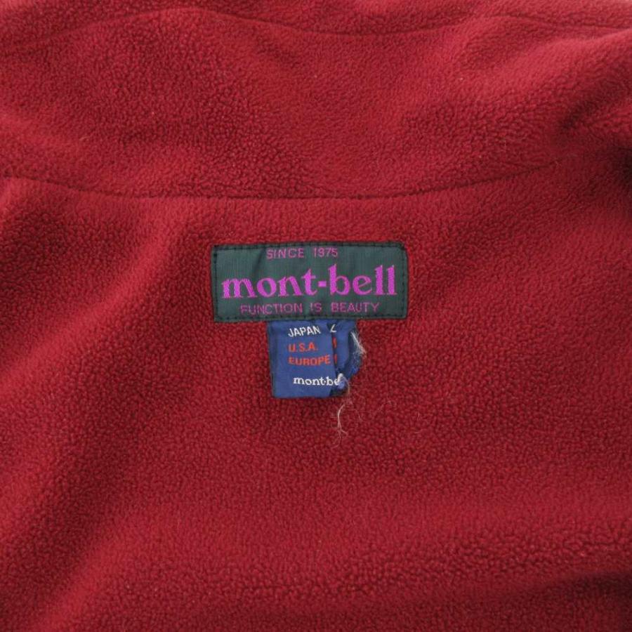 90s mont-bell shell jacket 刺繍ロゴ 赤 90s mont-bell shell jacket