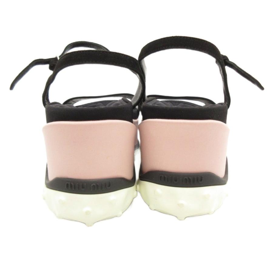 miu miu（ミュウミュウ） スポーツサンダル ストラップ 厚底 37 ピンク