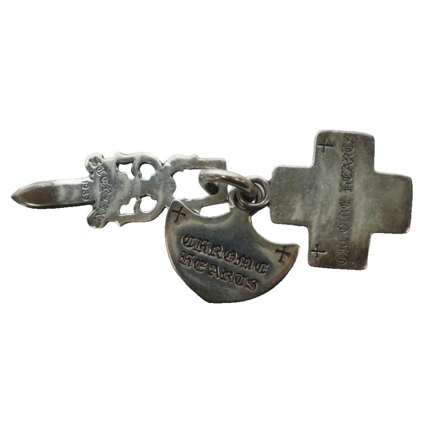 シルバー925 トリンケッツ ペンダントトップ　ダガー　クロス CHROME HEARTS（クロムハーツ） スリートリンケッツ ペンダントトップ