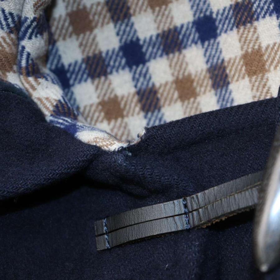アクアスキュータム　イギリス製　ハウスチェック　ウール　トグル　ダッフルコート アクアスキュータム AQUASCUTUM ダッフルコート アウター ウール