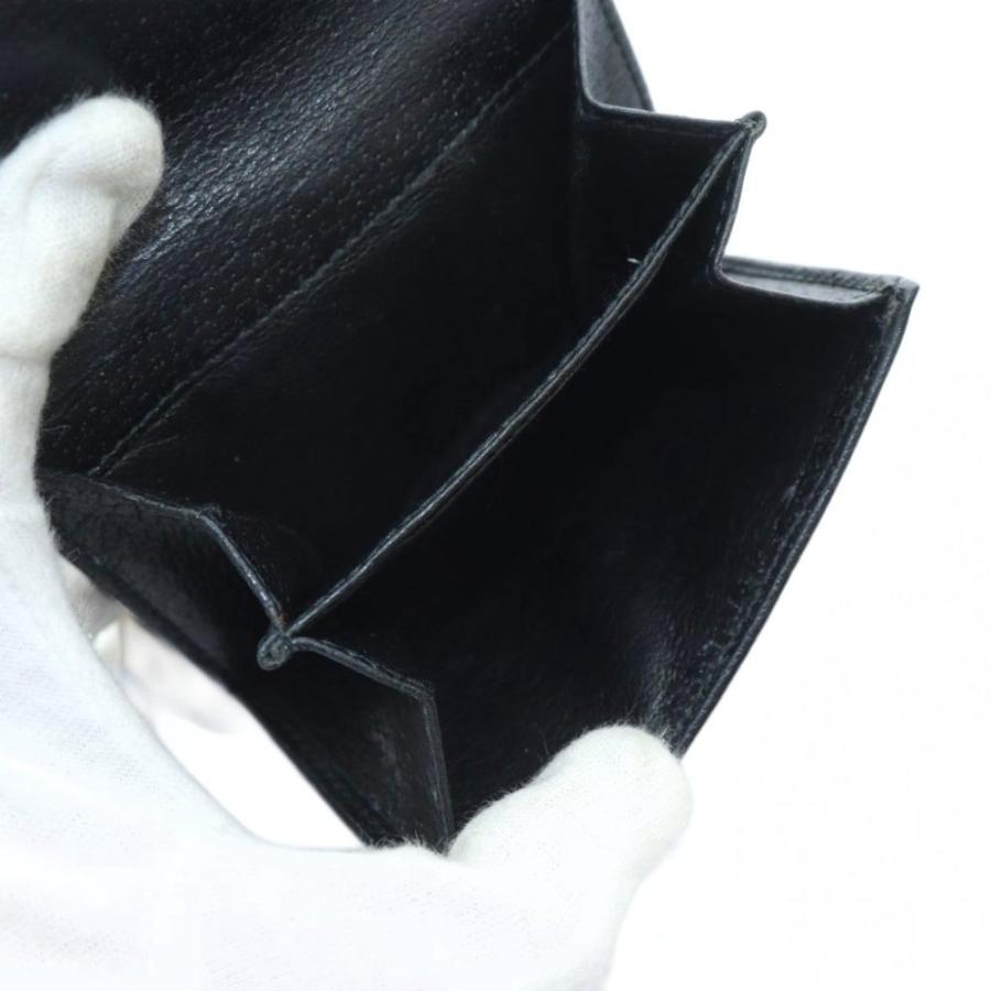 GUCCI（グッチ） 二つ折り財布 ロゴ ウォレット レザー ロゴ 黒