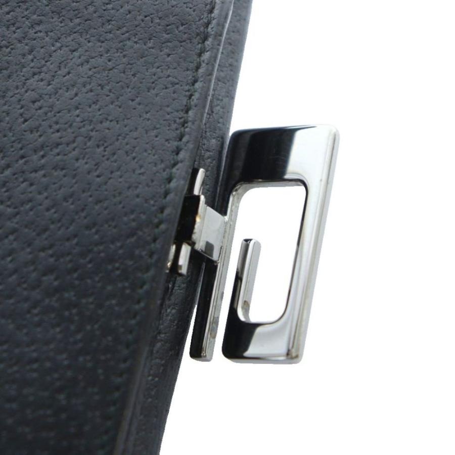 GUCCI（グッチ） 二つ折り財布 ロゴ ウォレット レザー ロゴ 黒