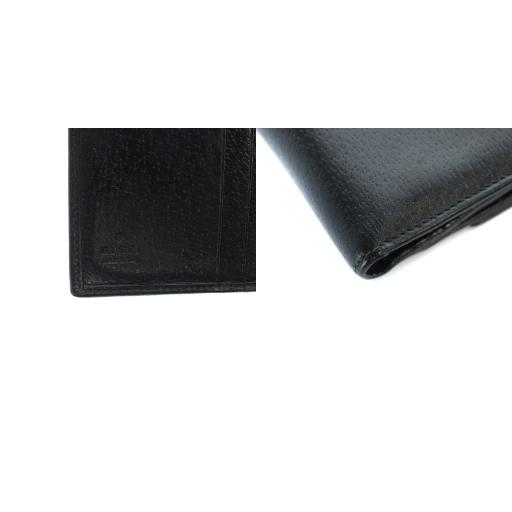 GUCCI（グッチ） 二つ折り財布 ロゴ ウォレット レザー ロゴ 黒