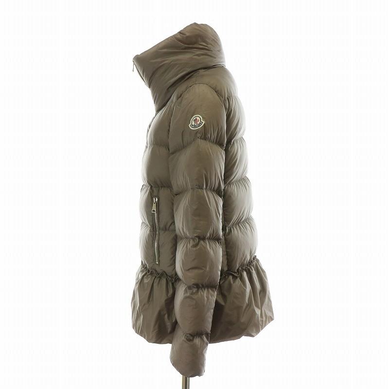 モンクレール MONCLER ANET アネット ダウンジャケット スタンドカラー ロゴ 00 XS 茶 ブラウン A20934638449 ■GY18 /MQ レディースの画像