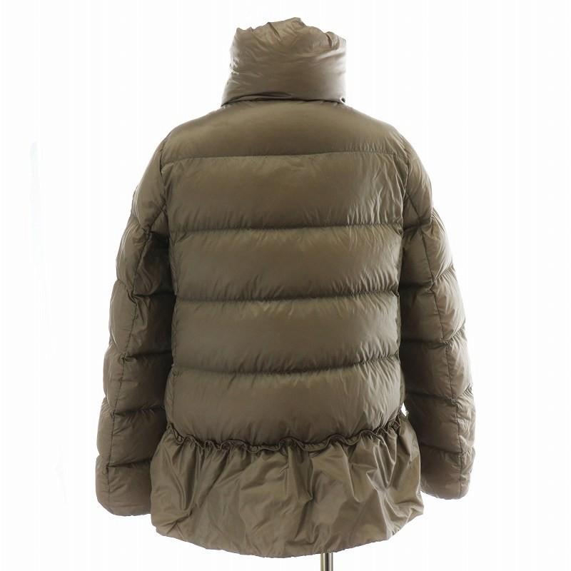 モンクレール MONCLER ANET アネット ダウンジャケット スタンドカラー ロゴ 00 XS 茶 ブラウン A20934638449 ■GY18 /MQ レディースの画像