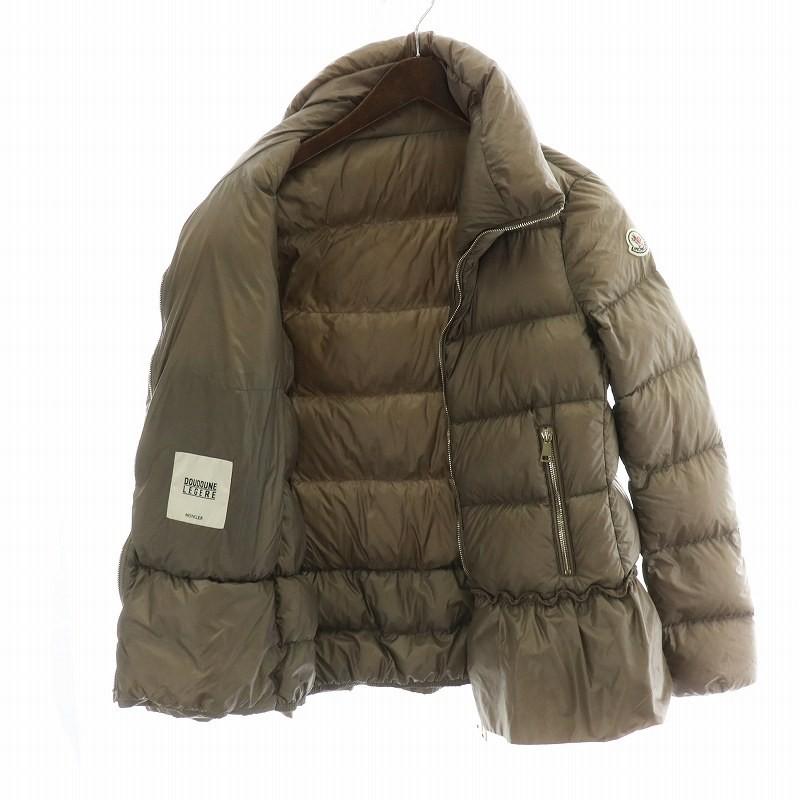 モンクレール MONCLER ANET アネット ダウンジャケット スタンドカラー ロゴ 00 XS 茶 ブラウン A20934638449 ■GY18 /MQ レディースの画像