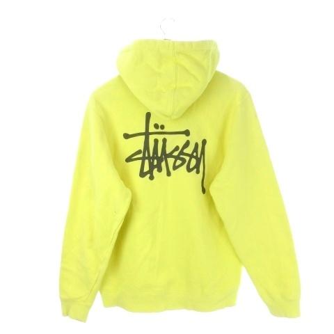 STUSSY（ステューシー） プルパーカー M 黄 イエロー 長袖 フード付き