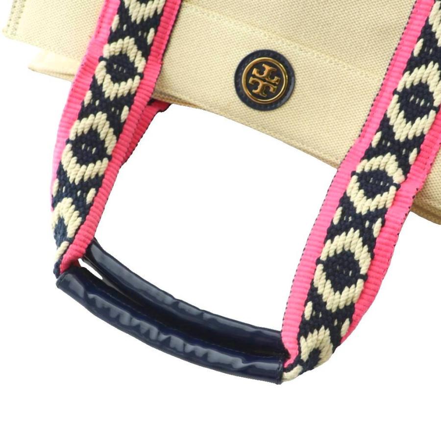 TORY BURCH（トリーバーチ） トートバッグ キャンバス エナメル 切替