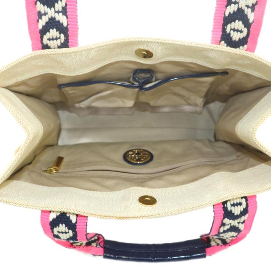 トリーバーチ　ハンドバッグ TORY BURCH（トリーバーチ） トートバッグ キャンバス エナメル 切替