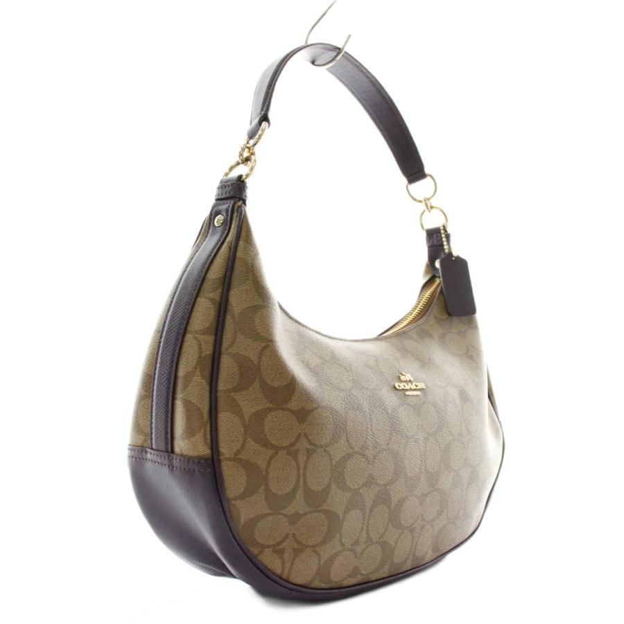 COACH コーチ シグネチャー レザー×PVC 2wayショルダーバッグ COACH コーチ シグネチャー ショルダーバッグ PVC レザー クロスボディ
