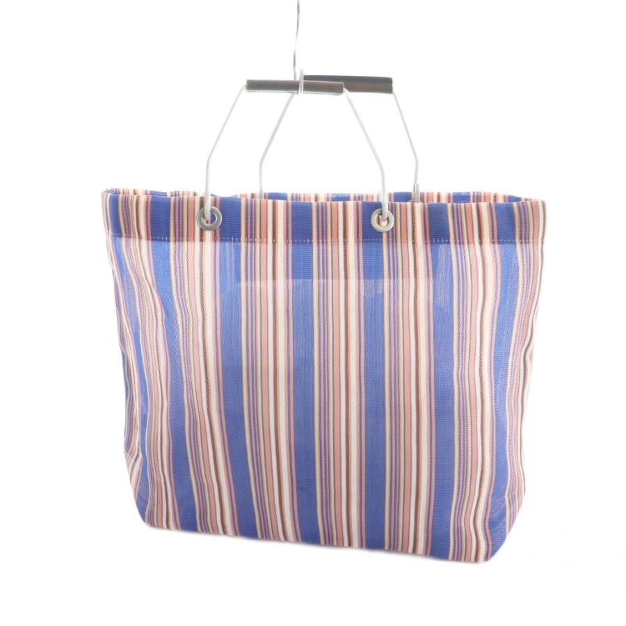 MARNI（マルニ） フラワーカフェ トートバッグ ハンド ロゴ ストライプ
