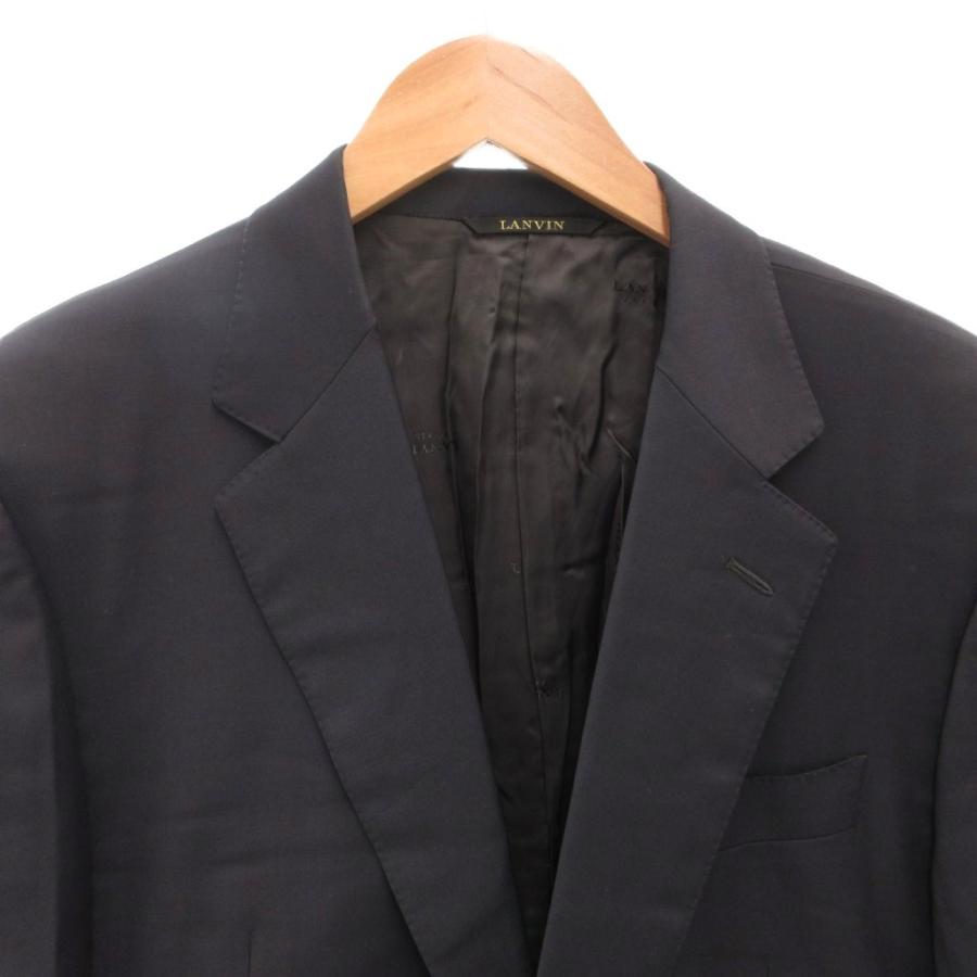 ランバン LANVIN ヴィンテージ テーラードジャケット ブレザー 紺ブレ 
