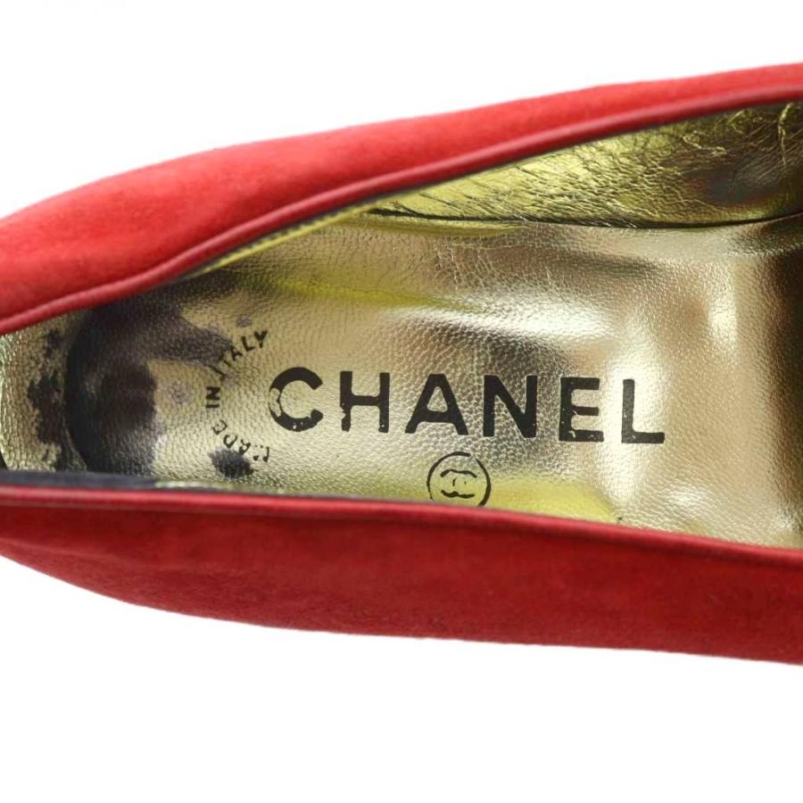 CHANEL（シャネル） パンプス ポインテッドトゥ ロゴ スエード ココ