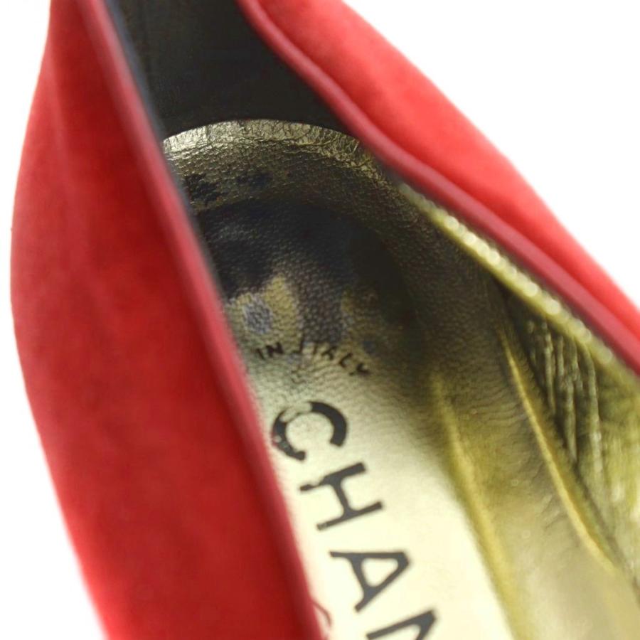 CHANEL（シャネル） パンプス ポインテッドトゥ ロゴ スエード ココ