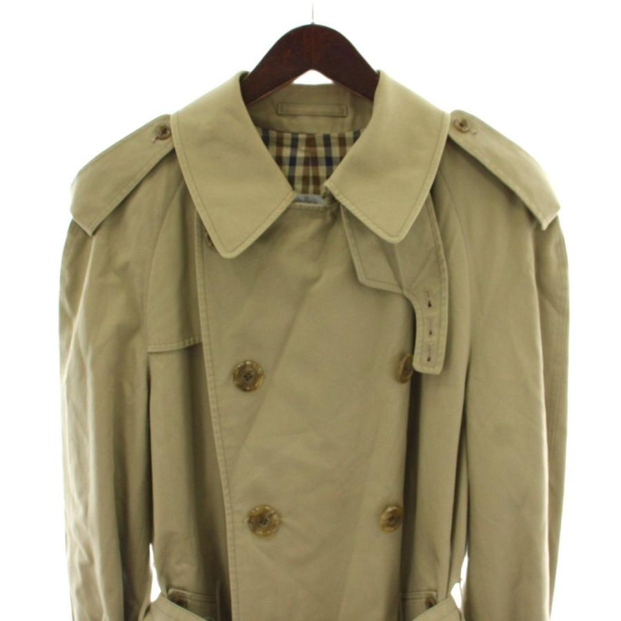 アクアスキュータム AQUASCUTUM トレンチコート ベージュ ベルト付き