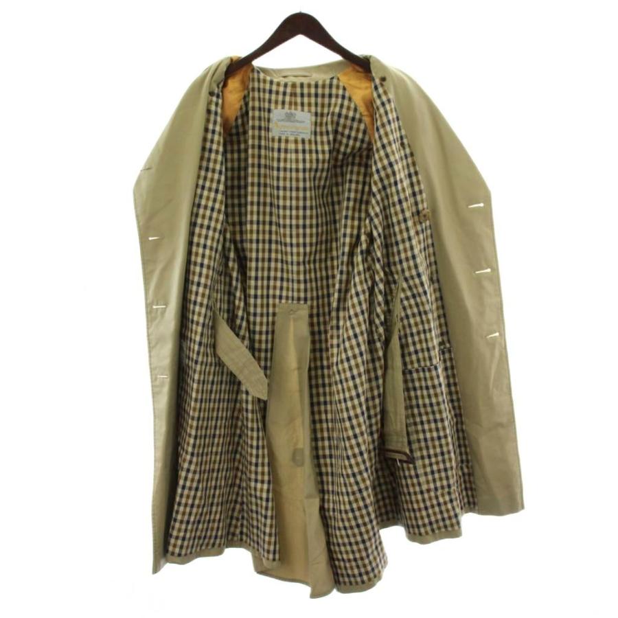 アクアスキュータム AQUASCUTUM トレンチコート ベージュ ベルト付き
